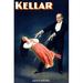 Buyenlarge 'Kellar Levitation' Vintage Advertisement in Black/Red | 42 H x 28 W x 1.5 D in | Wayfair 0-587-14696-6C2436