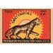 Buyenlarge 'Tiger Safety Matches' Vintage Advertisement in Black/Red/Yellow | 28 H x 42 W x 1.5 D in | Wayfair 0-587-26018-1C2842