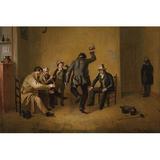 Buyenlarge Bar Room Scene by William Sydney Mount Painting Print in White | 24 H x 36 W x 1.5 D in | Wayfair 0-587-60614-LC2436