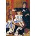 Buyenlarge 'Madame Charpentier & her children' by Pierre-August Renoir Painting Print in Black/Brown/Indigo | 42 H x 28 W x 1.5 D in | Wayfair