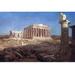 Buyenlarge 'The Parthenon' by Frederic Edwin Church Graphic Art in Black/Blue/Brown | 28 H x 42 W x 1.5 D in | Wayfair 0-587-26158-7C2842