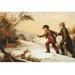 Buyenlarge The Trap Sprung by William Sydney Mount Painting Print in Brown/White | 28 H x 42 W x 1.5 D in | Wayfair 0-587-60613-LC2842