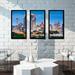 Picture Perfect International San Antonio, Texas, USA skyline - 3 Piece Picture Frame Photograph Print Set on Acrylic in Blue/Green | Wayfair