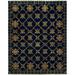 Blue/Navy 120 x 0.5 in Area Rug - Fleur De Lis Living Herzog Geometric Hand Knotted Wool Navy Area Rug Wool | 120 W x 0.5 D in | Wayfair