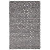 Gray 60 x 0.5 in Indoor Area Rug - Foundry Select Alland Hand-Knotted Dark Area Rug Cotton | 60 W x 0.5 D in | Wayfair FNDS1404 43125062