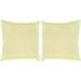 Safavieh Box Stitch Throw Pillow Down/Feather/Polyester | 20 H x 20 W x 2.5 D in | Wayfair DEC453B-2020-SET2