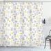 Harriet Bee Dylon Wild Forest Leaf Flowers Single Shower Curtain Polyester | 75 H x 69 W in | Wayfair HBEE2292 39393593