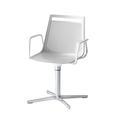 Gordon International Akami Mid-Back Desk Chair Plastic in White | 36.25 H x 18 W x 19.75 D in | Wayfair 1187C-WHT/O