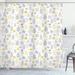 Harriet Bee Dylon Wild Forest Leaf Flowers Single Shower Curtain Polyester | 70 H x 69 W in | Wayfair HBEE2292 39393595