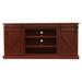 Gracie Oaks Mihika Solid Wood TV Stand for TVs up to 78" Wood in Red | 32 H in | Wayfair GRKS7185 41986457