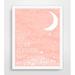 Harriet Bee 'I Love You to the Moon & Back' Paper Print in Pink | 20 H x 16 W in | Wayfair HBEE1221 38870440