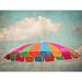 Highland Dunes Mina 'Summer Umbrella' by Graffitee Studios Graphic Art Print on Canvas Canvas | 18 H x 24 W x 1.5 D in | Wayfair HLDS2799 40214528