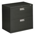 HON Brigade 600 Series 2-Drawer Lateral Filing Cabinet Metal/Steel in Gray/Black | 28 H x 30 W x 18 D in | Wayfair H672.L.S