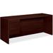 HON 10500 Series Executive Desk Wood/Metal in Brown | 29.5 H x 72 W x 24 D in | Wayfair 10546L-NN