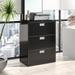 HON Brigade 600 Series 3-Drawer Lateral Filing Cabinet Metal/Steel in Black | 39.125 H x 30 W x 18 D in | Wayfair H673.L.P