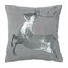 House of Hampton® Hartell Sparkling Deer Throw Pillow Polyester/Polyfill/Velvet/Cotton Blend | 18 H x 18 W x 5 D in | Wayfair HOHM8362 44005939