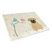 Caroline's Treasures Christmas Presents Glass Pug Cutting Board Glass | 0.25 H x 11 W x 15 D in | Wayfair BB2479LCB