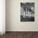 Trademark Fine Art "Never Settle" by Leah Flores Photographic Print on Wrapped Canvas Metal in Gray/White | 32 H x 24 W x 2 D in | Wayfair