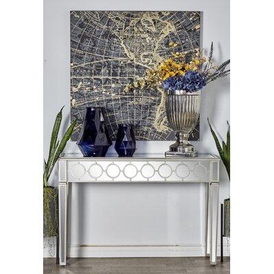House of Hampton® Skyler 47" Console Table Wood/Glass in Brown | 32 H x 47 W x 14 D in | Wayfair HOHM7848 43154736