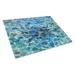 Caroline's Treasures Under Water Glass Crab Cutting Board Glass | 0.25 H x 11 W x 15 D in | Wayfair BB5358LCB