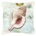 Caroline's Treasures Shells Indoor/Outdoor Throw Pillow Polyester/Polyfill blend | 18 H x 18 W x 5.5 D in | Wayfair SB3041PW1818