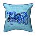 Betsy Drake Interiors Script Octopus Outdoor Square Pillow Cover & Insert Polyester/Polyfill blend | 18 H x 18 W x 6 D in | Wayfair HJ534