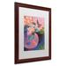 Trademark Fine Art Goldfish by Sheila Golden Framed Painting Print Canvas, Wood | 20 H x 16 W x 0.5 D in | Wayfair SG5732-W1620MF