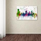 Trademark Fine Art 'Austin Texas Skyline Mclr-1' Graphic Art on Wrapped Canvas Canvas | 16 H x 24 W in | Wayfair MW0196-C1624GG