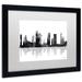 Trademark Fine Art 'Houston Texas Skyline BG-1' Framed Graphic Art on Canvas Canvas, Wood | 11 H x 14 W x 0.5 D in | Wayfair MW0136-B1114MF