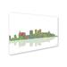 Trademark Fine Art 'Birmingham Alabama Skyline' Graphic Art on Wrapped Canvas Canvas | 16 H x 24 W x 2 D in | Wayfair MW0043-C1624GG