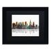 Trademark Fine Art 'Philadelphia Pennsylvania Skyline' Framed Graphic Art on Canvas Canvas, Wood | 11 H x 14 W x 0.5 D in | Wayfair MW0025-B1114BMF