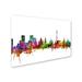 Trademark Fine Art Moscow Russia Skyline by Michael Tompsett Graphic Art on Wrapped Canvas in White | 30 H x 47 W x 2 D in | Wayfair MT0778-C3047GG