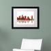 Trademark Fine Art 'Atlanta Georgia Skyline II' Framed Graphic Art on Canvas Canvas, Wood | 16 H x 20 W x 0.5 D in | Wayfair MW0070-B1620MF