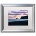 Trademark Fine Art 'Night Falls on Reynisdrangar' Framed Photographic Print on Canvas Canvas, Wood | 16 H x 20 W x 0.5 D in | Wayfair