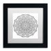 Trademark Fine Art 'Bubbles Mandala' Framed Graphic Art on Canvas Canvas, Wood | 13 H x 13 W x 0.75 D in | Wayfair ALI3354-B1111BMF