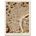 Trademark Fine Art 'Philadelphia Pennsylvania Street Map' Graphic Art on Wrapped Canvas in Green | 19 H x 14 W x 2 D in | Wayfair MT0858-C1419GG