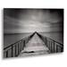 Trademark Fine Art "Withstand" by Michael de Guzman Photographic Print in Brushed Aluminum Metal in Black/White | 16 H x 22 W x 1 D in | Wayfair