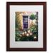 Trademark Fine Art 'Tuscany Villa Garden' by David Lloyd Glover Matted Framed Print on Canvas Canvas, Wood | 20 H x 16 W x 0.5 D in | Wayfair