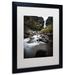 Trademark Fine Art 'Double Falls' Framed Photographic Print on Canvas Canvas, Wood | 20 H x 16 W x 0.5 D in | Wayfair PSL0680-B1620MF