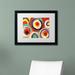 Trademark Fine Art 'Bright Bold Circles 2' Framed Print on Canvas Canvas, Wood | 11 H x 14 W x 0.5 D in | Wayfair AV0188-B1114MF