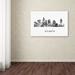 Trademark Fine Art 'Atlanta Georgia Skyline WB-BW' Graphic Art on Wrapped Canvas Metal | 22 H x 32 W x 2 D in | Wayfair MW0415-C2232GG