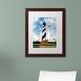 Trademark Fine Art Cape Hatteras Lighthouse Framed Photographic Print Canvas, Wood | 20 H x 16 W x 0.5 D in | Wayfair MFG0011-W1620MF