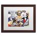 Trademark Fine Art Cozy Kittens by Jenny Newland - Picture Frame Graphic Art Print Canvas, Wood | 18.75 H x 22.75 W x 0.75 D in | Wayfair