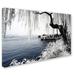 Trademark Fine Art "Lake Winter" by Philippe Hugonnard Photographic Print on Wrapped Canvas Metal | 22 H x 32 W x 2 D in | Wayfair PH0516-C2232GG