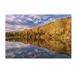 Trademark Fine Art 'October Mirror' Photographic Print on Wrapped Canvas in White | 30 H x 47 W x 2 D in | Wayfair ALI2105-C3047GG
