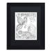 Trademark Fine Art 'Fairy' Framed Graphic Art on Canvas in Black/Green/White | 14 H x 11 W x 0.5 D in | Wayfair ALI3574-B1114BMF