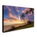 Trademark Fine Art "Magical Hawaiian Sky" by Pierre Leclerc Photographic Print on Wrapped Canvas Canvas | 12 H x 19 W x 2 D in | Wayfair