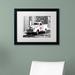 Trademark Fine Art 'Color Splash Vintage Photography' Framed Vintage Advertisement Canvas in Black/White | 16 H x 20 W x 0.5 D in | Wayfair