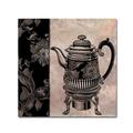 Trademark Fine Art 'Victorian Table III' by Color Bakery Graphic Art on Wrapped Canvas in Black/White | 18 H x 18 W x 2 D in | Wayfair