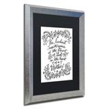 Trademark Fine Art 'Mothers Heart' Framed Textual Art on Canvas in Gray/White | 23.5 H x 19.5 W x 1.25 D in | Wayfair ALI5544-S1620BMF